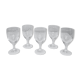 5 12cl crystal wine glasses
