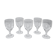 5 12cl crystal wine glasses