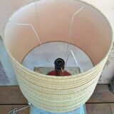 Ceramic lamp and teak by Krosselbach 1970