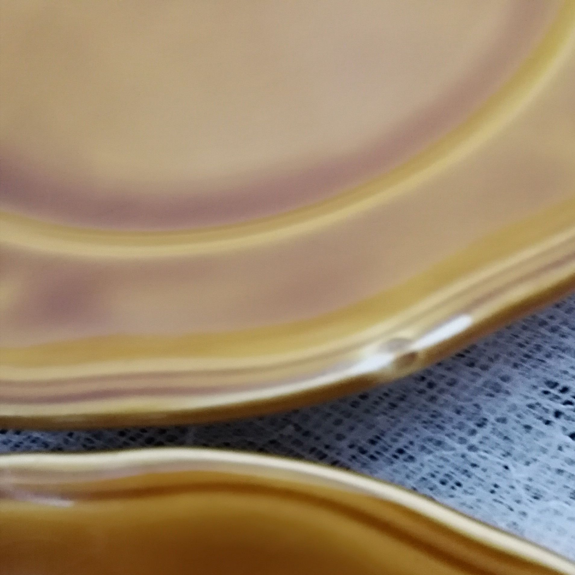 9 dessert plates Lunéville model Louis XV Honey