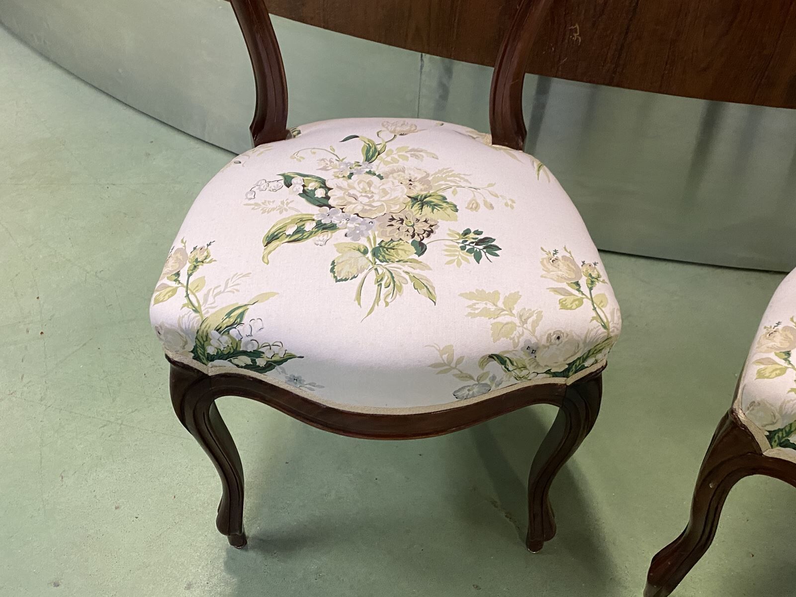 Paire de chaises Napoléon III fin XIXème en acajou