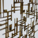 Sculpture en fer doré, William Bowie, année 1968