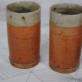 Set of 4 stoneware tumblers Rémi Bohnert 1970