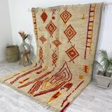 Berber henna handmade wool rug 280 X 170 CM