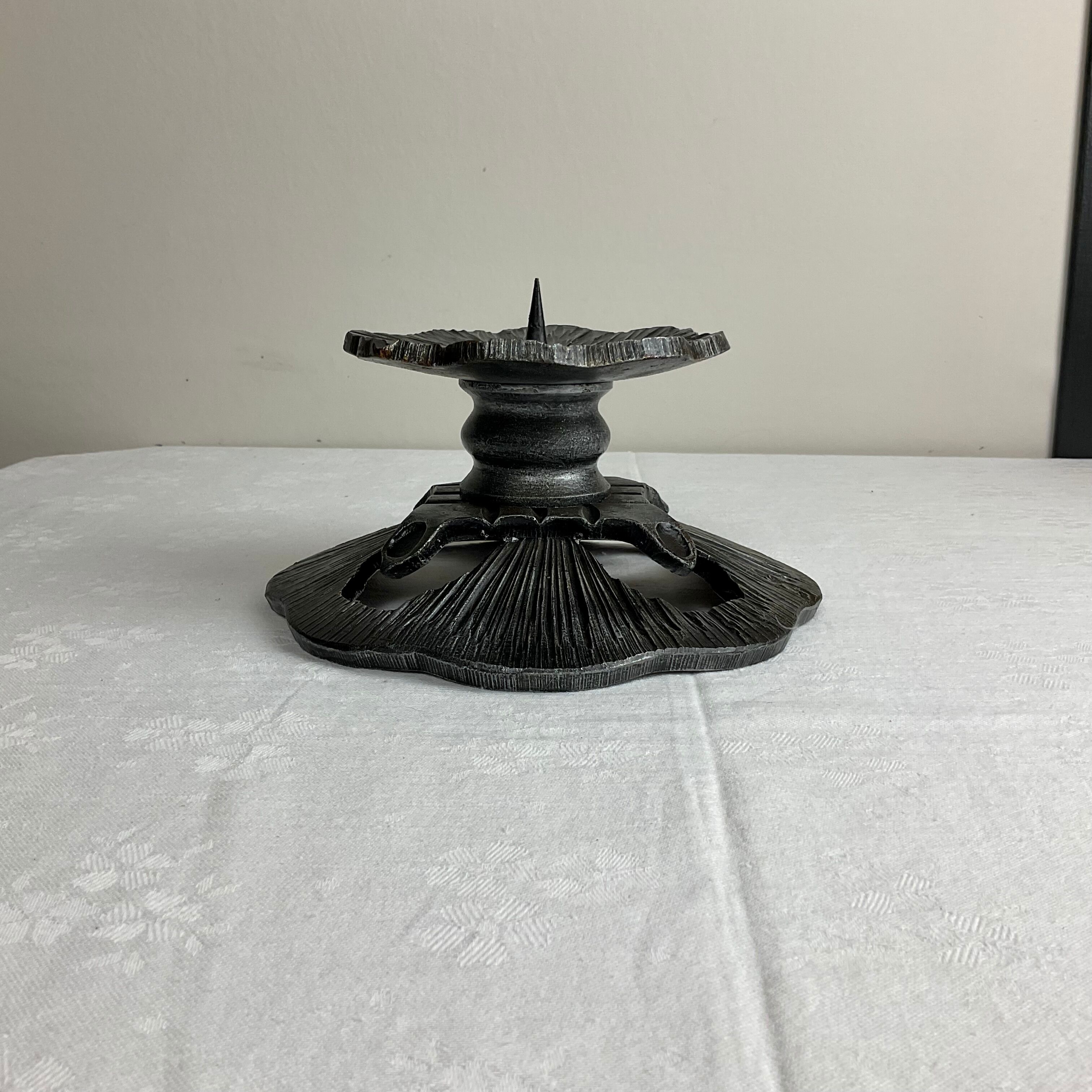 Very massive brutalist style candle holder