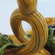 A vintage yellow ceramic aperitif server from Vallauris, 1970s, for black olives.