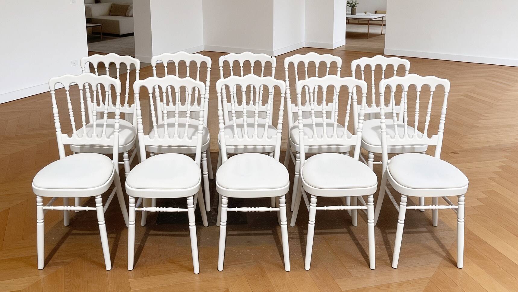 Suite de 10 chaises Napoléon III