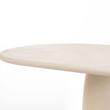 Handmade Contemporary Textured Premium Plaster Dining Table - Customizable