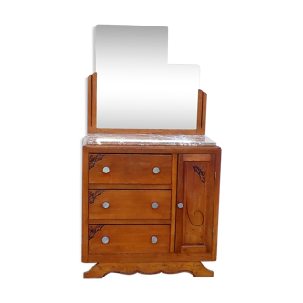 Chest of drawers with mirror