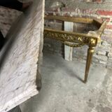 Louis XVI style console in carved wood eighteenth