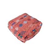 Pouf berbère orange bohème