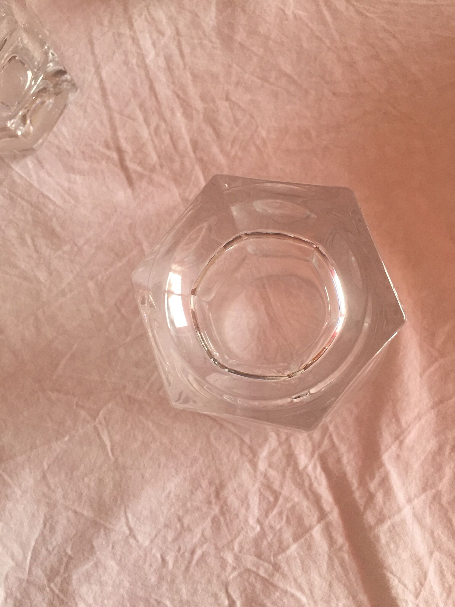 Lot of 6 crystal whiskey glasses