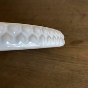 Pierre Motton glazed earthenware scalloped trivet for Gien