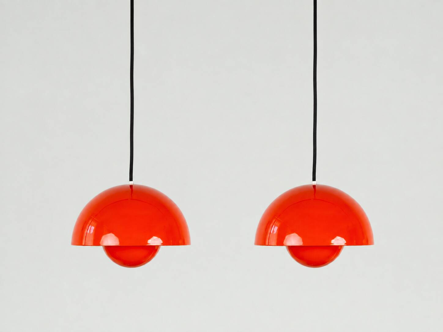 Paire de lampes vintage Flowerpot danoises par Verner Panton, Louis Poulsen 1968