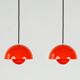Paire de lampes vintage Flowerpot danoises par Verner Panton, Louis Poulsen 1968
