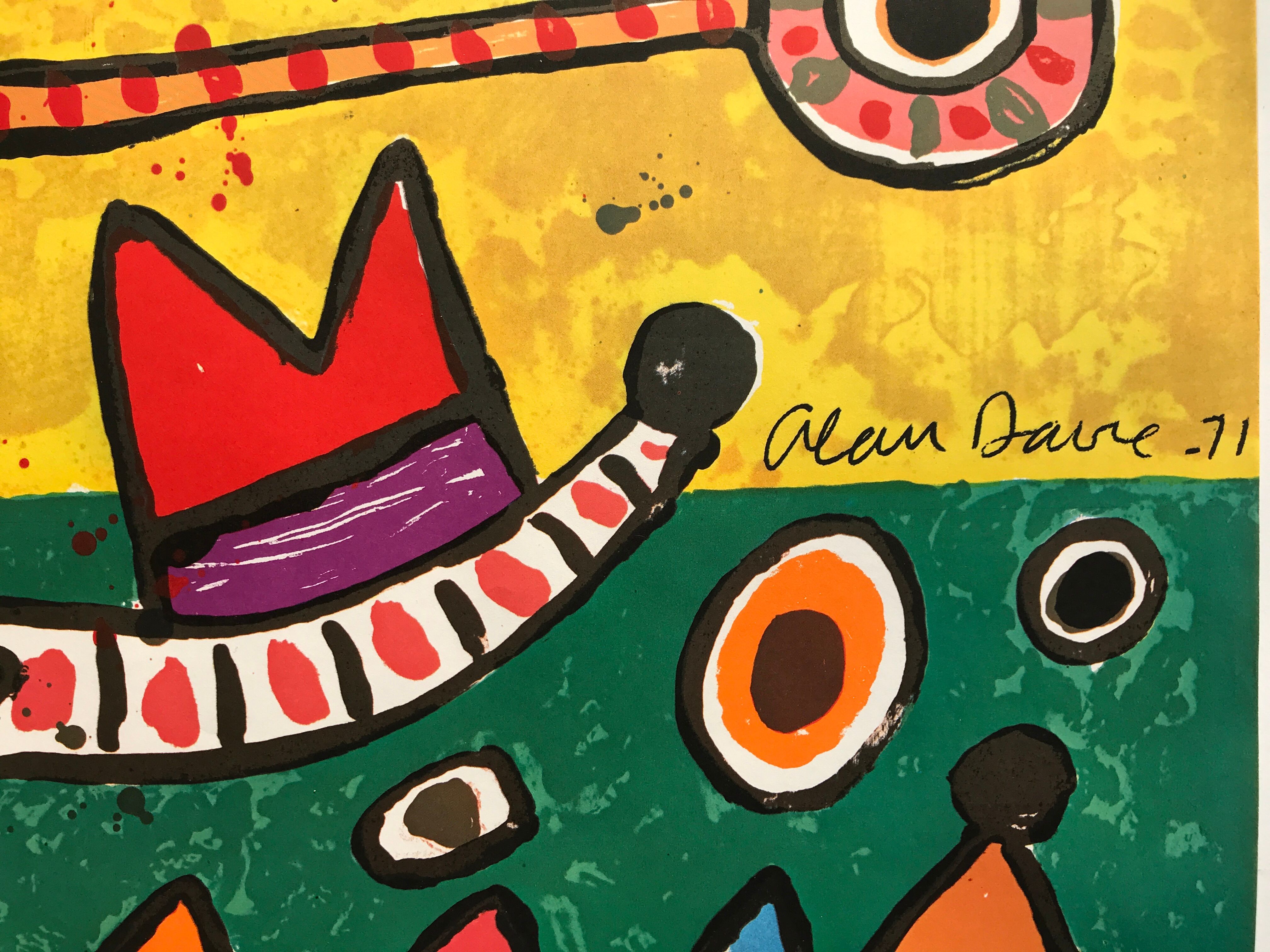 Davie allan (1920-2014) olympische spiele münchen, 1972. original poster