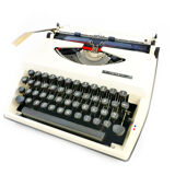 Triumph Adler Tippa white typewriter