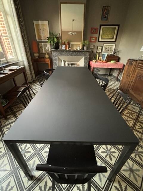 Black table Scandinavian model T12 HAY
