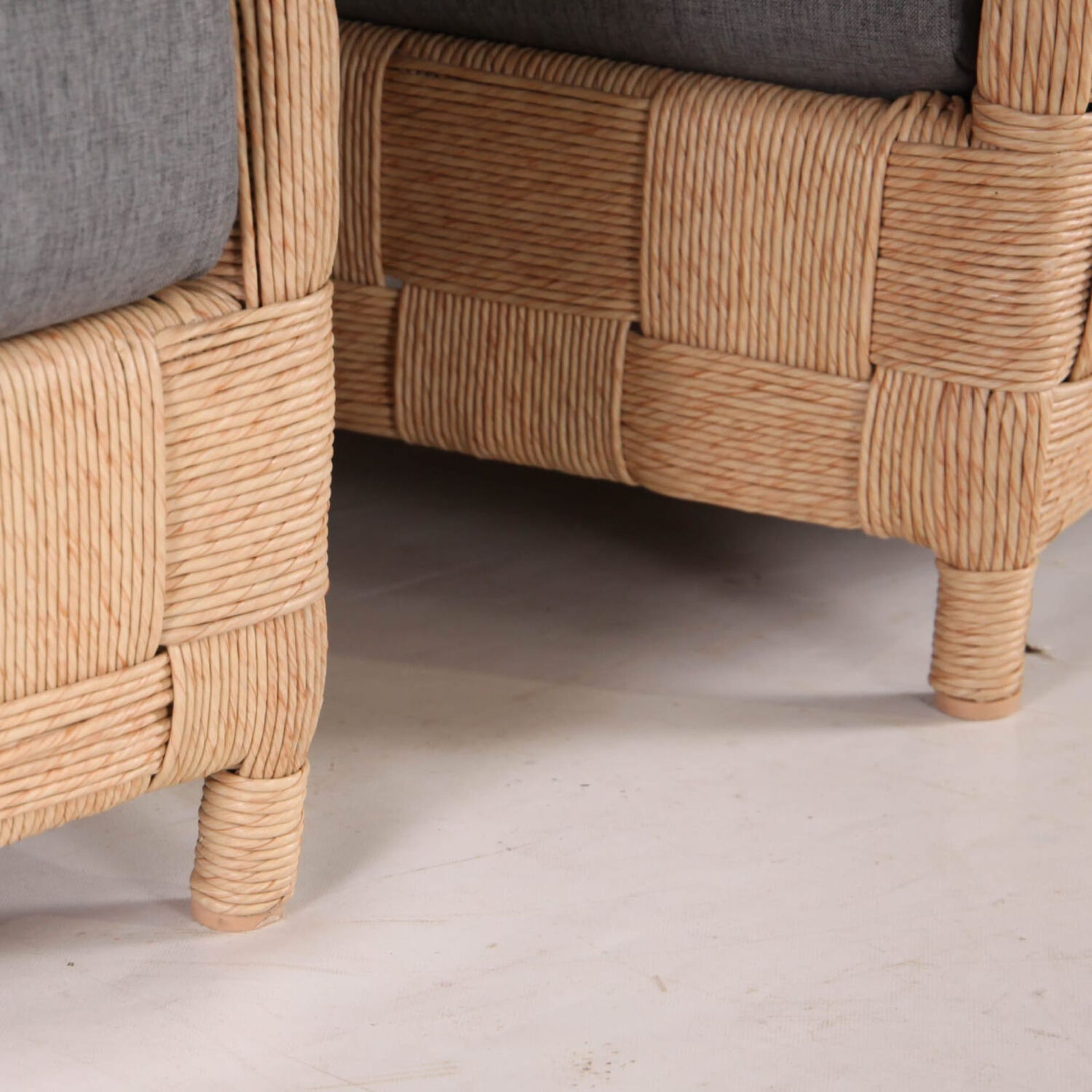 Pair of rope armchairs