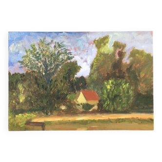 Tableau la maison dans la forêt