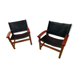 Paire fauteuils vintage