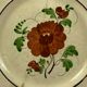 Assiette forges les eaux decor floral fin XVIII debut XIXeme