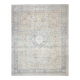 1970s Vintage Persian Handmade Wool Cotton Blue Area Rug 298x384