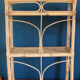 Rattan shelf