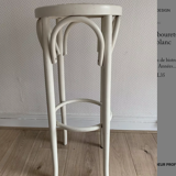 Vintage bistro stool canned white