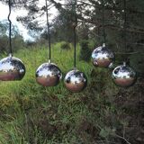 Set of 5 suspensions in chrome globes