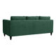 Green velvet sofa 3 places
