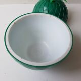 Vintage green "pineapple" ice cube bucket from the 1970s - 70's
