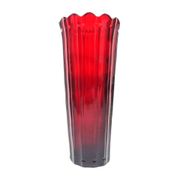 Vase Biedermeier, cristal rubis, Bohême, République tchèque, 19e siècle