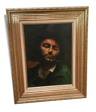 Autoportrait de Gustave COURBET "Le désespéré" copie ancienne peinture à l'huile