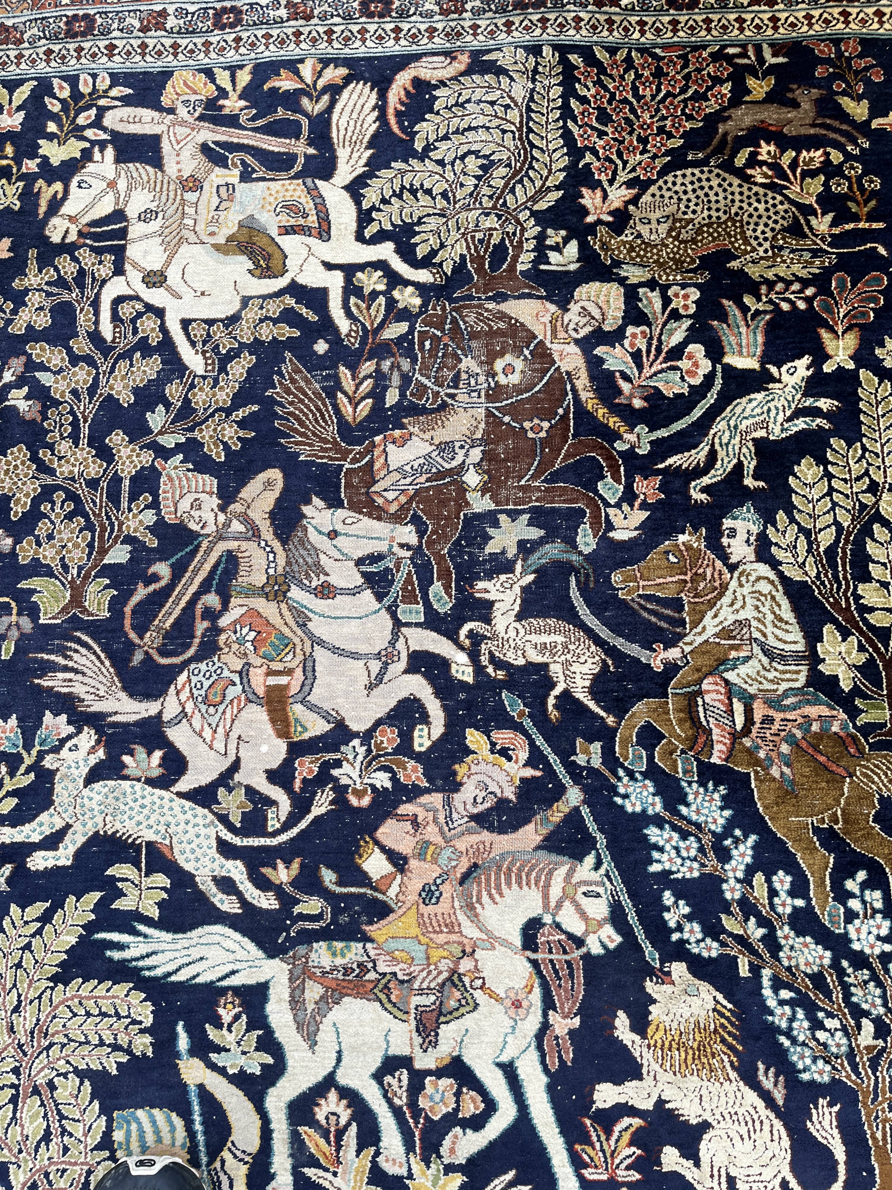 Kashmir Silk Oriental Rug India - Size: 2.20 X 1.50 Metres "Galerie Sardje"