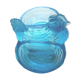 Beautiful Art Deco salt shaker in vallérysthal blue glass: A POOL