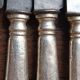 12 large silver-plated metal knives by Christofle 1860 monogrammed Palace Arcachon