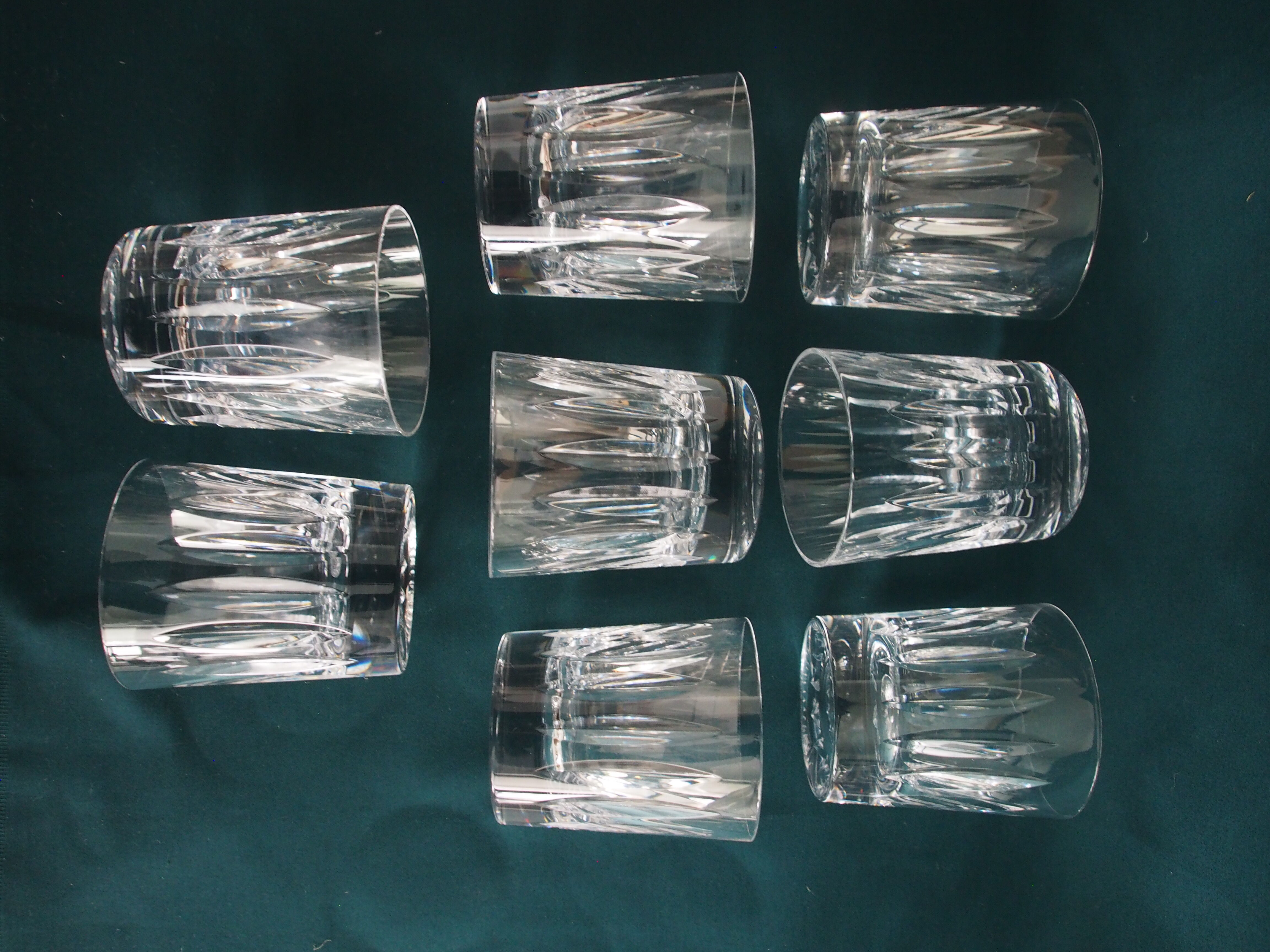 Set de 8 verres à whisky en cristal Saint Louis