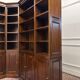 Classic English Corner Bookcase
