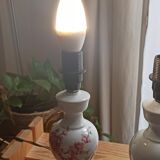 Pair of floral pattern bedside lamps