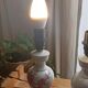 Paire de lampes de chevet à motif fleuris