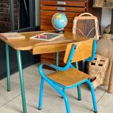 Desk and school chair set