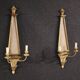 Pair of 20th century Italian Louis XVI style wall lamps