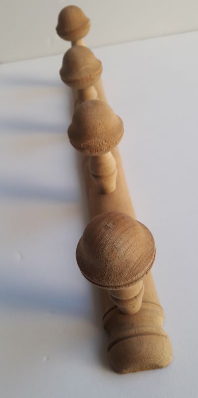 Coat rack integrated wood wall mounts