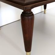 Pair of Black Walnut Nightstands with Marble Top ascr. to Paolo Buffa, Ita
