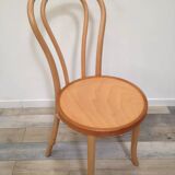 Pair of curved wooden bistro chairs