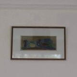 Huile glacée suédoise sur panneau – « Composition » par Frithjof Smit-Hald