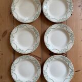 Set of 6 old soup plates