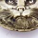 Trinket bowl "chat" in bronze