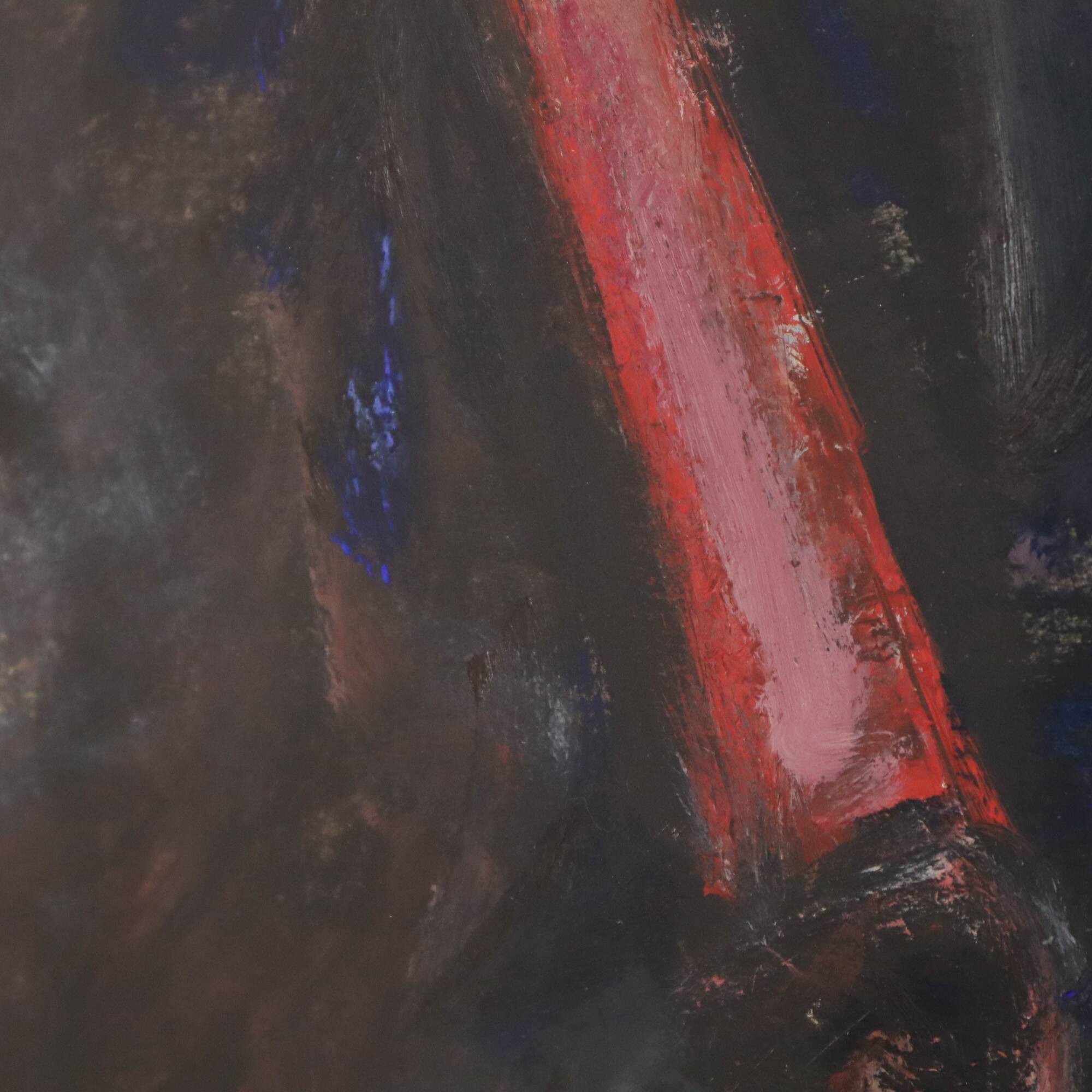 African Girl Art Painting on Paper Weyne 66x56cm